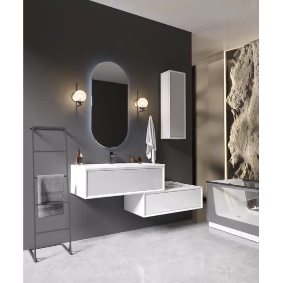 Тумба подвесная с раковиной 1 Marka  Milacco 