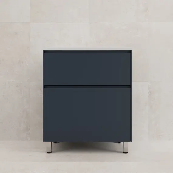 Тумба напольная Style line "ЛИМА " эмаль, с раковиной LINE, 2 ящ., PLUS, графит