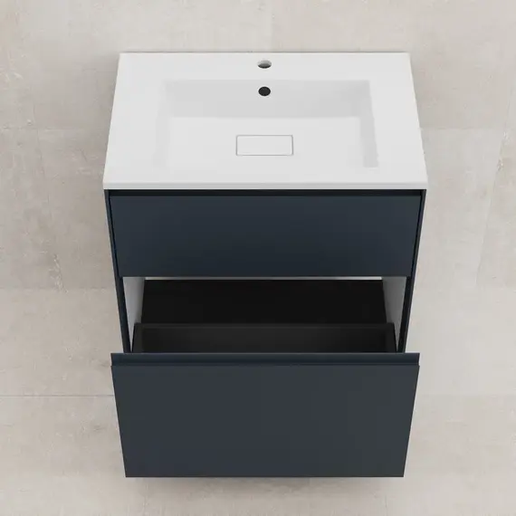 Тумба напольная Style line "ЛИМА " эмаль, с раковиной LINE, 2 ящ., PLUS, графит