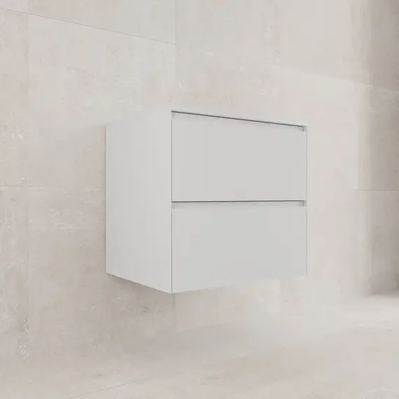 Тумба подвесная Style line  "ЛИМА" эмаль, с раковиной  LINE, 2 ящ., PLUS, белый матовый