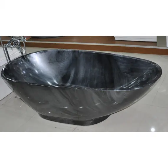 Ванна акриловая Frank F180 Обсидиан 180х85