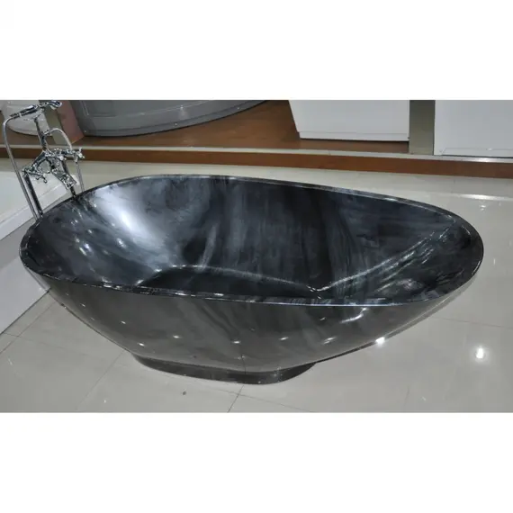 Ванна акриловая Frank F180 Обсидиан 180х85