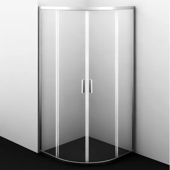 Душевой уголок полукруглый WasserKRAFT Lippe 45S00/45S01 прозрачное стекло