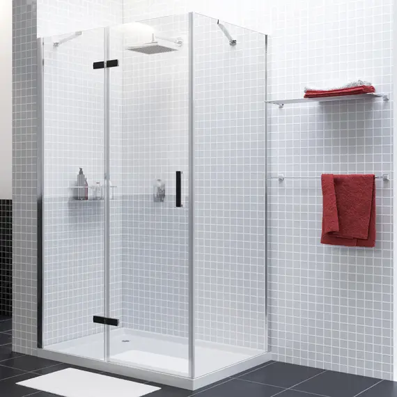 Душевой уголок WasserKRAFT AllerBLACK MATT Хром/Черный матовый