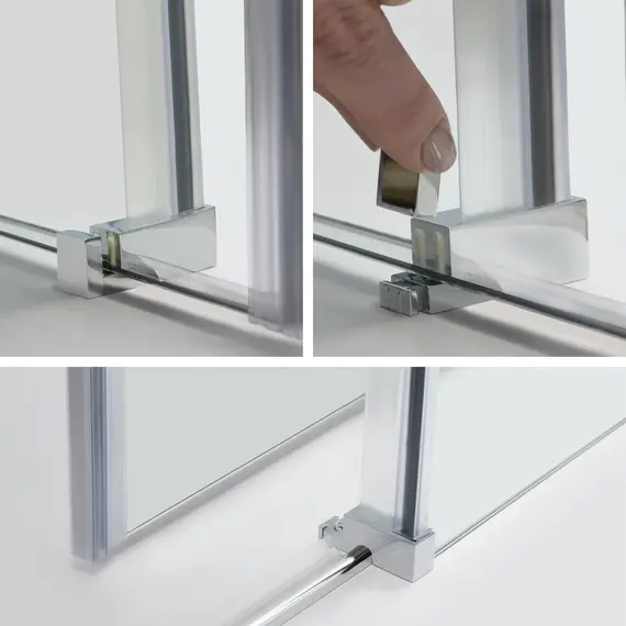 Душевой уголок WasserKRAFT Alme 15R прозрачное стекло/хром