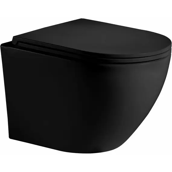 Унитаз подвесной WeltWasser Merzbach SK WW 004MT-BL черный матовый с сиденьем