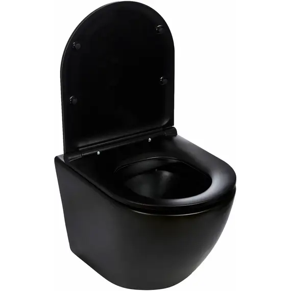 Унитаз подвесной WeltWasser Merzbach SK WW 004MT-BL черный матовый с сиденьем