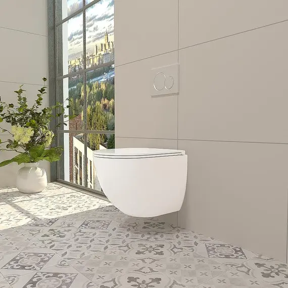 Унитаз подвесной Welt Wasser Merzbach 004 GL-WT белый глянец