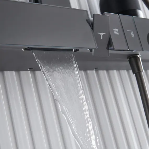 Душевая стойка Black&White GH-9005N-GM