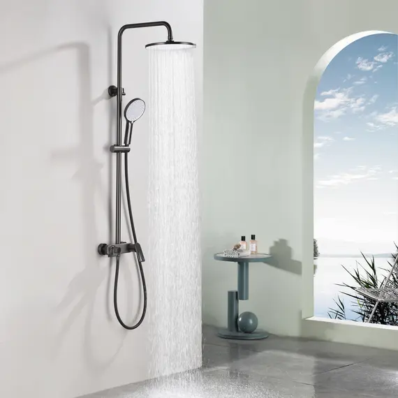 Душевая стойка Black & White GL-9102-GM