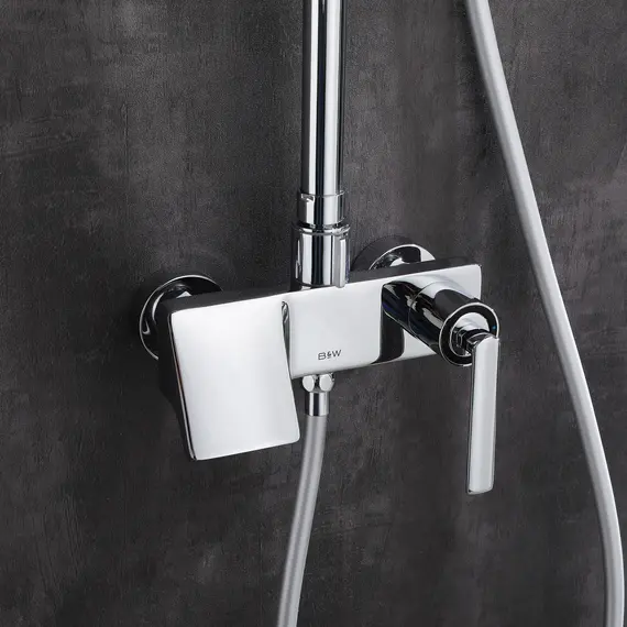 Душевая стойка Black&White GL-9103-C