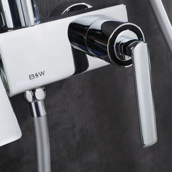 Душевая стойка Black&White GL-9103-C