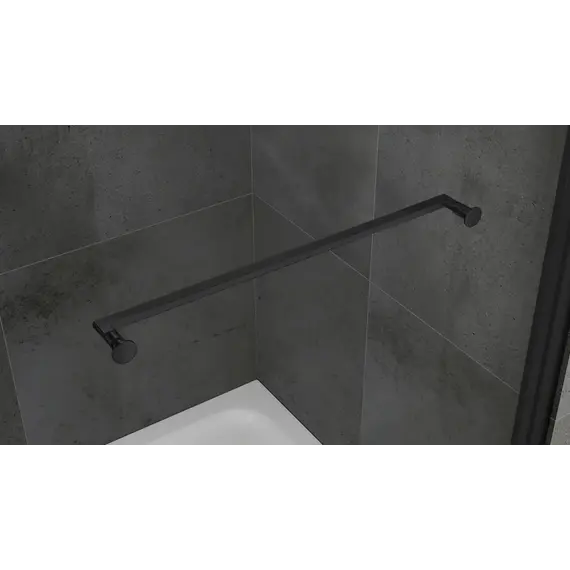 Душевой уголок ABBER Schwarzer Diamant AG0A090B/100B прозрачное/черный