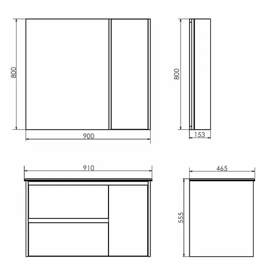 COMFORTY. Тумба-умывальник "Бремен-90" дуб белый с раковиной COMFORTY 9090EL