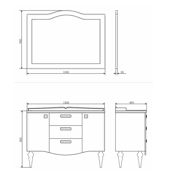 Тумба-умывальник Comforty Монако