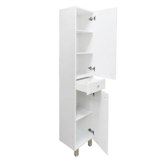 COMFORTY. Шкаф-колонна "Сочи-35" белый глянец