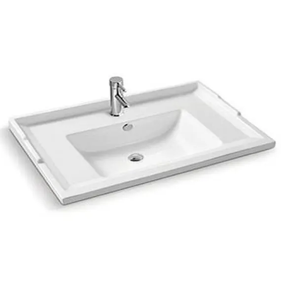 COMFORTY. Тумба-умывальник "Тбилиси-70/90" белый глянец с раковиной COMFORTY