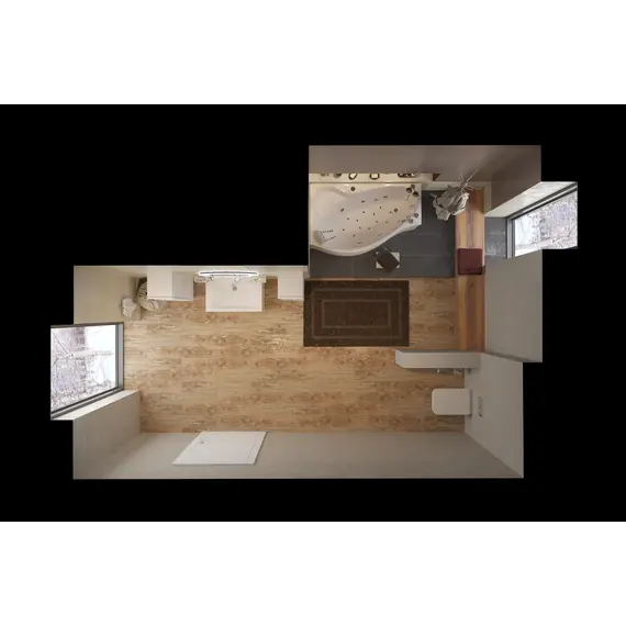 Ванна акриловая  1Marka  GRACIA  L/R