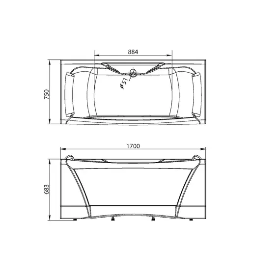 Ванна Aima DOLCE VITA