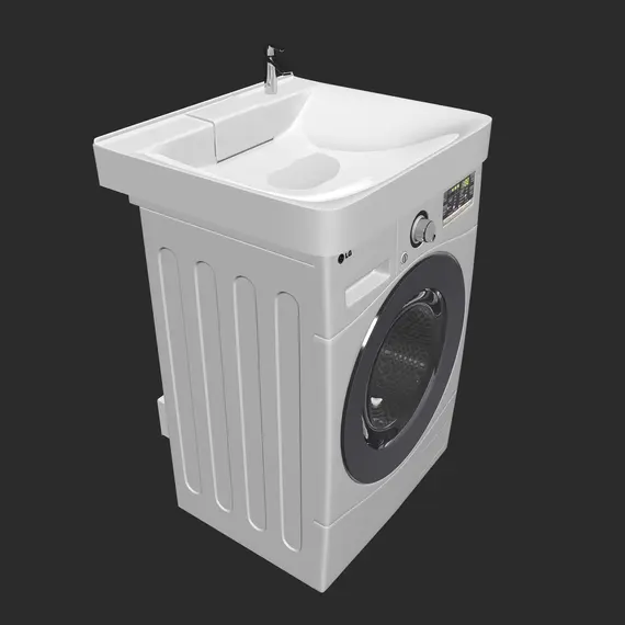 Раковина над стиральной машиной 1 Marka Laundry  60*60 см