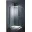 Душевой угол Black & White S102  прозрачное/хром