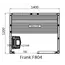 Финская сауна Frank 800 серия, 1 полка, липа/кедр