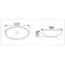 Умывальник овальный CeramaLux 9022