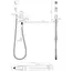 Смеситель с гигиеническим душем X25-56 ROSSINKA  с установкой на унитаз