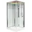Душевая кабина квадратная Timo Premium NURA H-516 ,100х100, Г/М, баня, электрика, хромотерапия