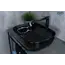 Накладная раковина для ванной Gid BL1302 черная глянцевая