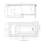 Ванна акриловая TIMO RITTA 120х70 150х70 160х70 170х75