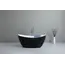 Ванна акриловая  Frank F6107 White/Black 170х75