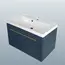Тумба подвесная ACWEN МИРА 70/80/90 с раковиной Слим , темно-синий матовый