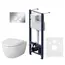 AM.PM Комплект инсталляция с клав Pro L глянц хром с подвесным унитазом Awe с сид м/лифт