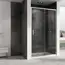 Душевая дверь ABBER Schwarzer Diamant прозрачное/хром/H-190см