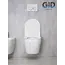 Безободковый подвесной унитаз микролифт дюропласт Gid Ws2198