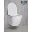Безободковый подвесной унитаз микролифт дюропласт Gid Ws2198