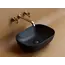 Умывальник чаша Ceramica Nova накладная прямоугольная (цвет Черный Матовый) Element 455*325*135мм