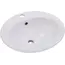 Встраиваемая сверху белая раковина для ванной Gid 9413