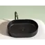 Умывальник чаша Ceramica Nova накладная овальная (цвет Черный Матовый) Element 608*385*122мм