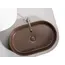 Умывальник чаша Ceramica Nova накладная овальная (цвет Темно-Коричневый Матовый) Element 608*385*122мм