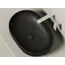 Умывальник чаша Ceramica Nova накладная овальная (цвет Черный Матовый) Element 600*415*135мм