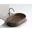 Умывальник чаша Ceramica Nova накладная овальная (цвет Темно-Коричневый Матовый) Element 608*385*122мм