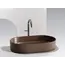 Умывальник чаша Ceramica Nova накладная овальная (цвет Темно-Коричневый Матовый) Element 608*385*122мм