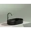 Умывальник чаша Ceramica Nova накладная овальная (цвет Черный Матовый) Element 608*385*122мм