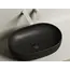 Умывальник чаша Ceramica Nova накладная овальная (цвет Черный Матовый) Element 600*415*135мм