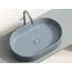 Умывальник чаша Ceramica Nova накладная овальная (цвет Серо-Голубой Матовый) Element 608*385*122мм