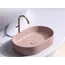 Умывальник чаша Ceramica Nova  накладная овальная (цвет Розовый Матовый) Element 608*385*122мм