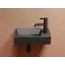 Умывальник подвесной Ceramica Nova L/R,  темный антрацит матовый Element 407*217*100