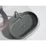 Умывальник чаша Ceramica Nova накладная овальная (цвет Темный Антрацит Матовый) Element 608*385*122мм